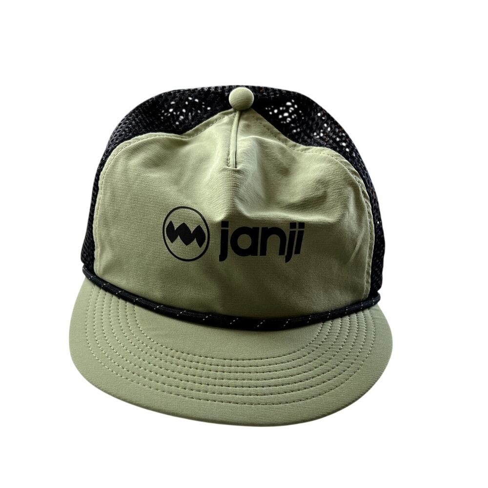 Janji Trailbreaker Olive Black Mesh Adjustable Lightweight Hat, Adult Unisex